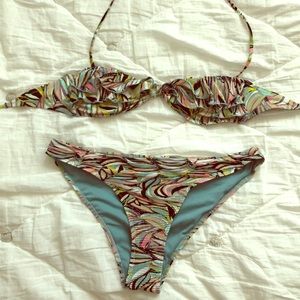 H&M multi color bikini